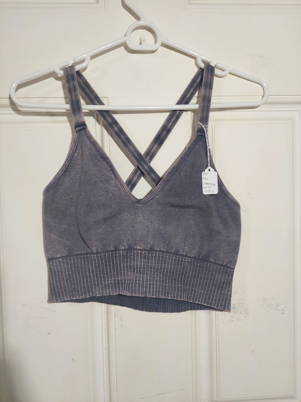 FP Movement Good Karma Crop Acid Wash Bralette XS/S
